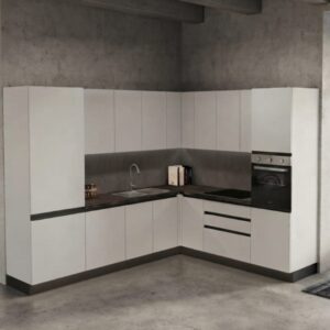 Cucina angolare Easy 274 x 259 cm con piano a induzione
