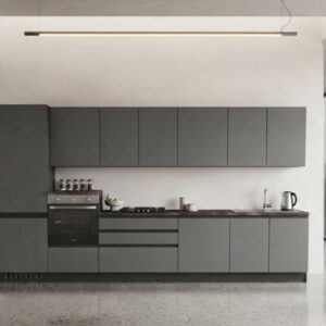 Cucina lineare Easy 360 cm con piano a gas